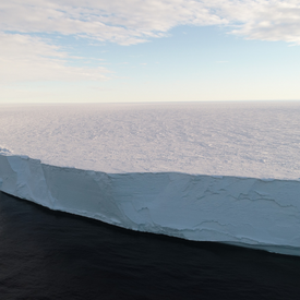 reporting the incident Image of ice shelf