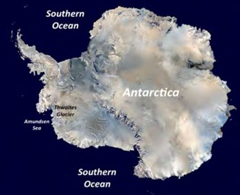 Caption:Thwaites Glacier in Antarctica