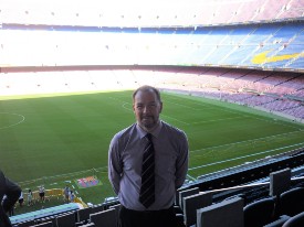 Dr Cook at Camp Nou