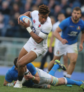 Anthony Watson playing rugby