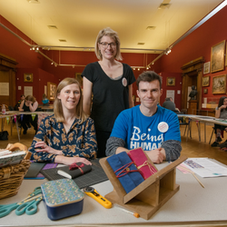 history dissertation sample From l-r: Bookbinder Alexandra Marsden, Dr Claudine Van Hensbergen and Dr Gareth Roddy at the Books as Treasures event at the Shipley Art Gallery in Gateshead.