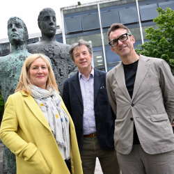 Pictured from left to right: Executive Director and Joint CEO of Live Theatre Jacqui Kell, Director of Cultural Partnerships at Northumbria University Neil Percival, and Director of Tyne and Wear Archives and Museums (TWAM) Keith Merrin.