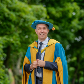 Michael Brodie CBE, CEO of the NHS Business Services Authority and honorary graduate