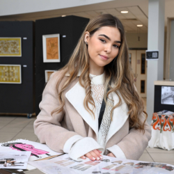 Northumbria University fashion graduate Abbie Inwood