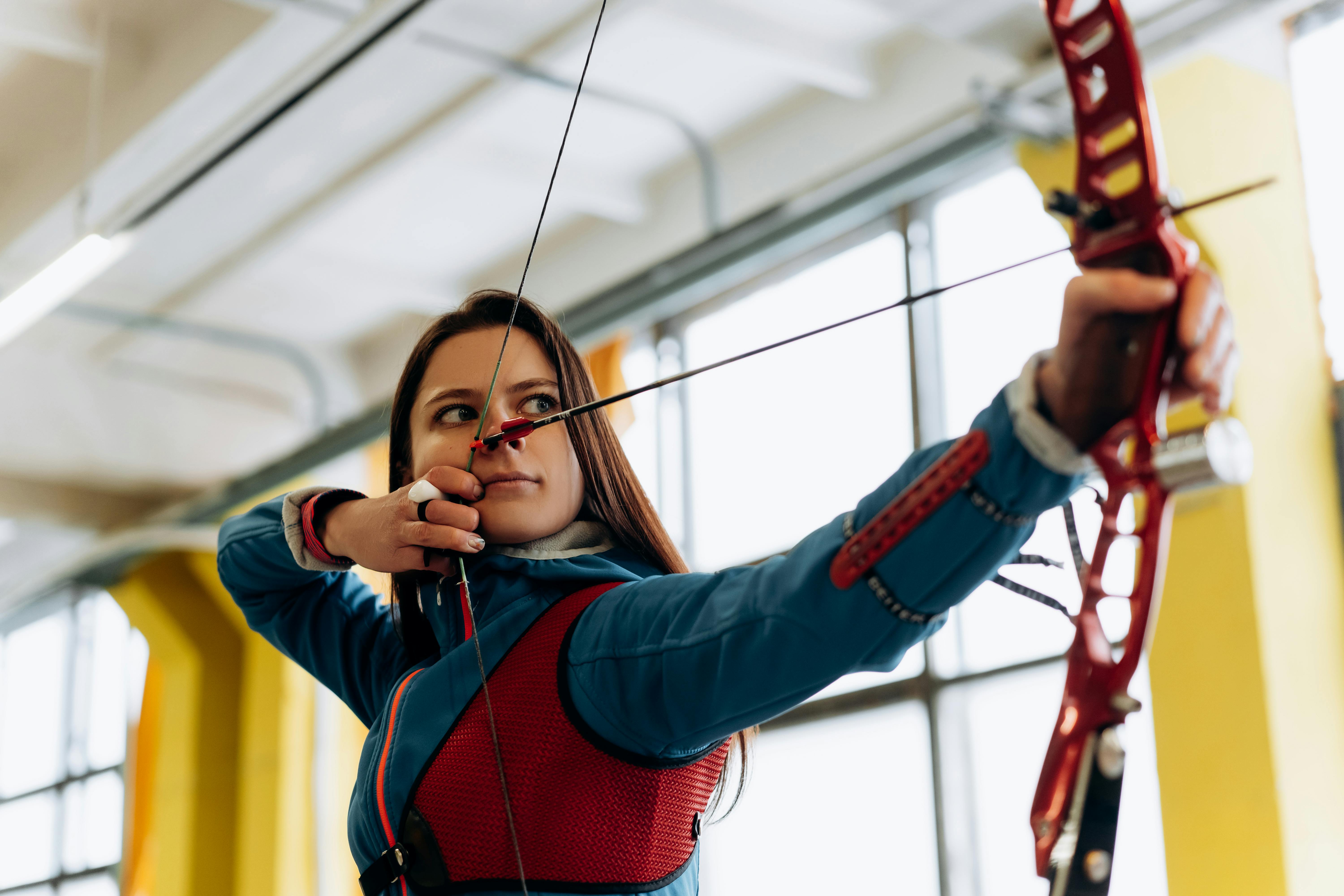 Woman archery