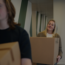 Image of a bedroom in student accommodation