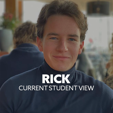 Profile of current student, Rick