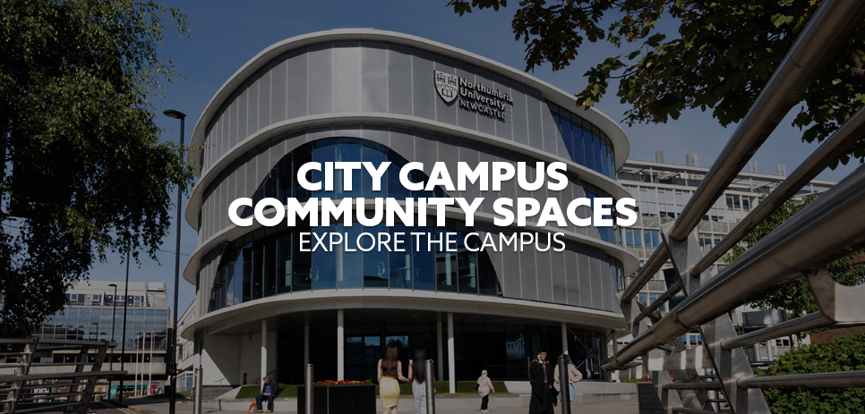 Image: City Campus. Text: "City Campus Community Spaces"