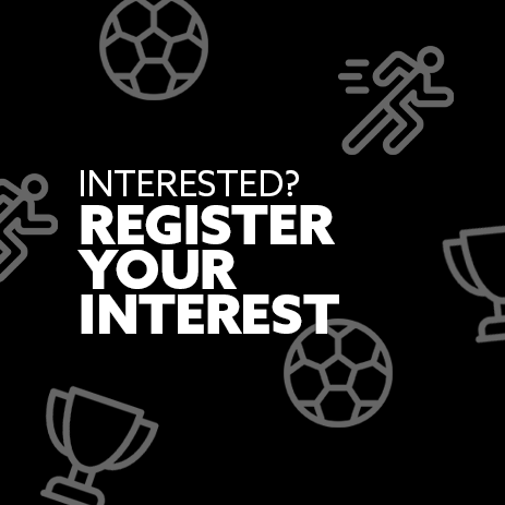 Image: plain black box. Text: "Register your interest"