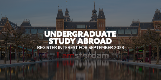 Undergraduate Study Abroad. Register your interest for September 2023.