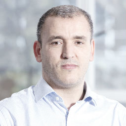 a man looking at the camera