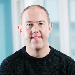 a man looking at the camera