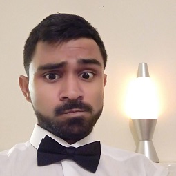 a man wearing a bow tie