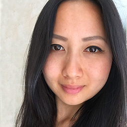 a close up of a woman