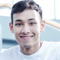 a man smiling for the camera