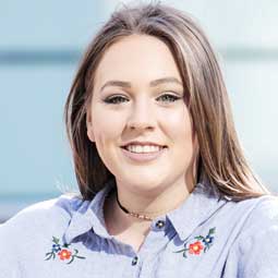 a person smiling for the camera