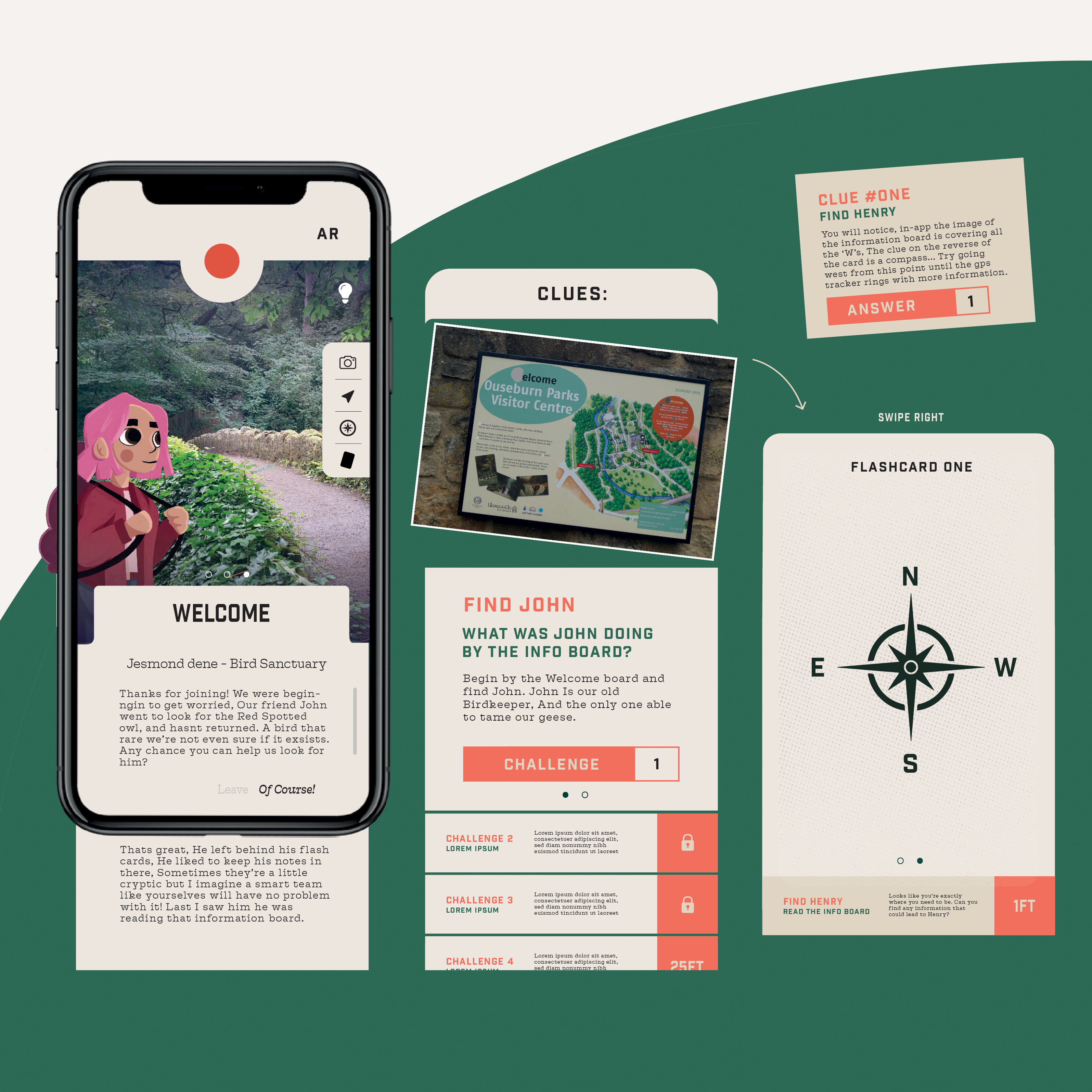 portfolio page of app design