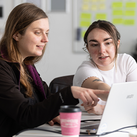 students working