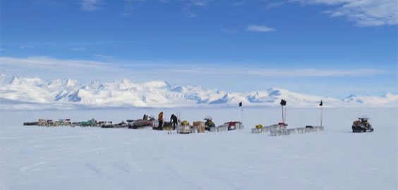Northumbria academics are undertaking research on the Thwaites Glacier in West Antarctica. Image credit: Tim Gee, BAS