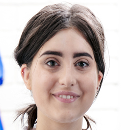 a woman smiling for the camera