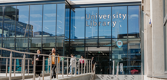 Exterior of Northumbria University library