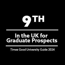 9th in the UK for graduate prospects 