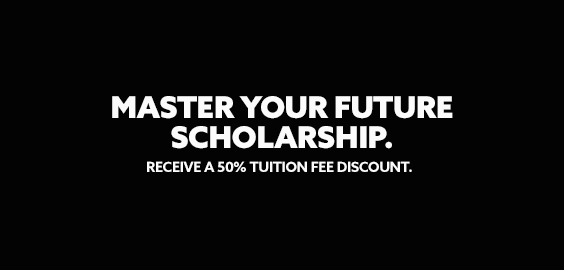 Master Your Future Scholarship. Receive a 50% tuition fee discount.