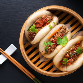 bao bun on plate
