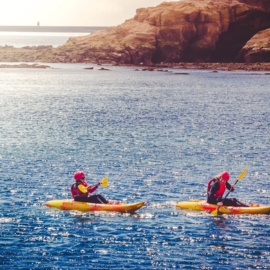 kayak in sea