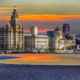 buildings in Liverpool by river