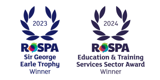 ROSPA 'Sir George Earle Trophy Winner' 2023 and ROSPA Education & Training Services Sector Award Winner 2024