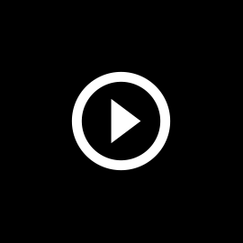 Black background with white play button icon. 