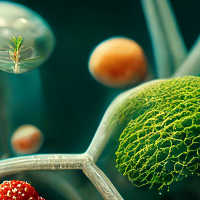 Abstract image of synthetic biology