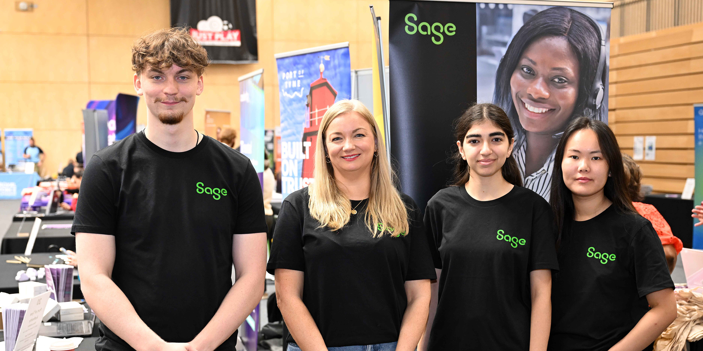 Sage Sponsorship Stand - Careers Fair 25