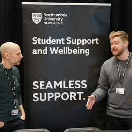 Two staff presenting