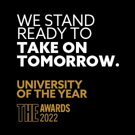 we stand ready to take on tomorrow.  university of the year 2022