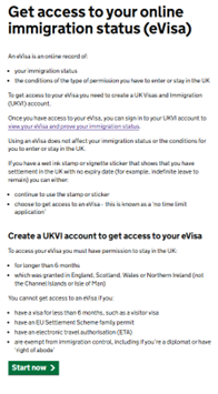 Accessing your Visa
