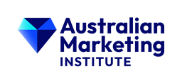 Australian Marketing Institute logo- blue diamond 