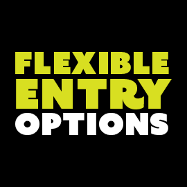 flexible entry options