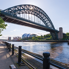 Image of a bridge across the River Tyne