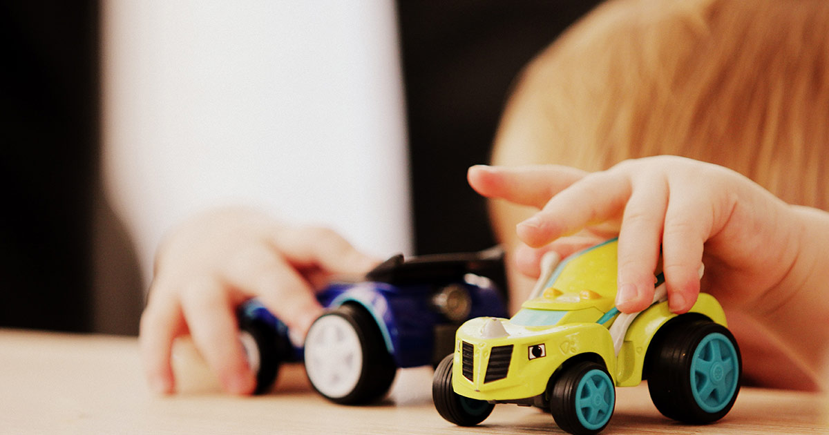 a close up of a toy car