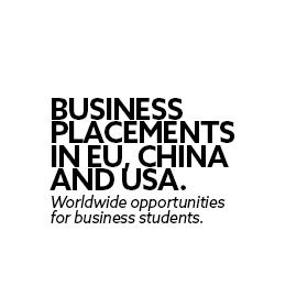 Business Placements in EU, China and USA. Worldwide opportunities for business students. 