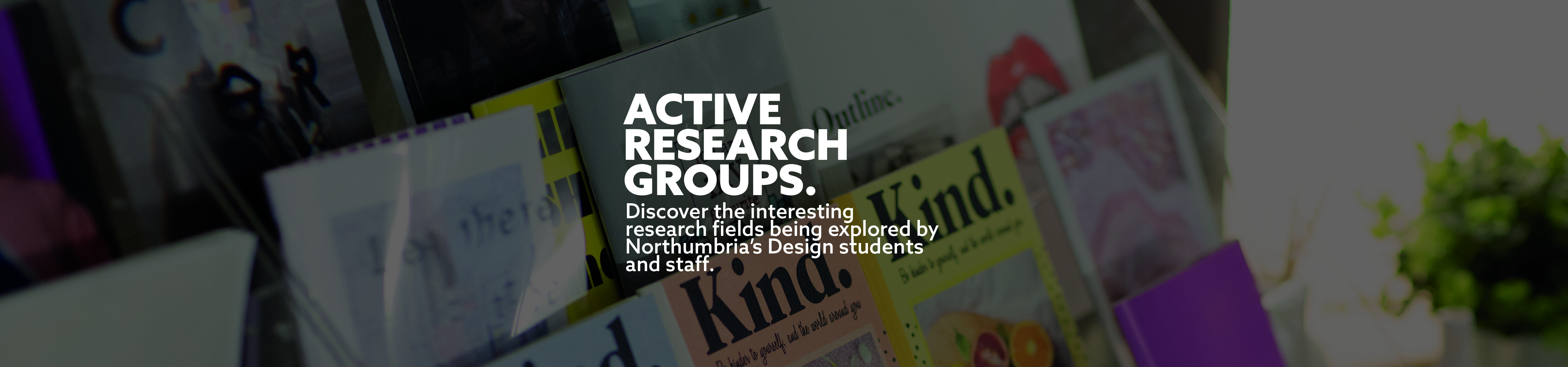 Active research groups in department