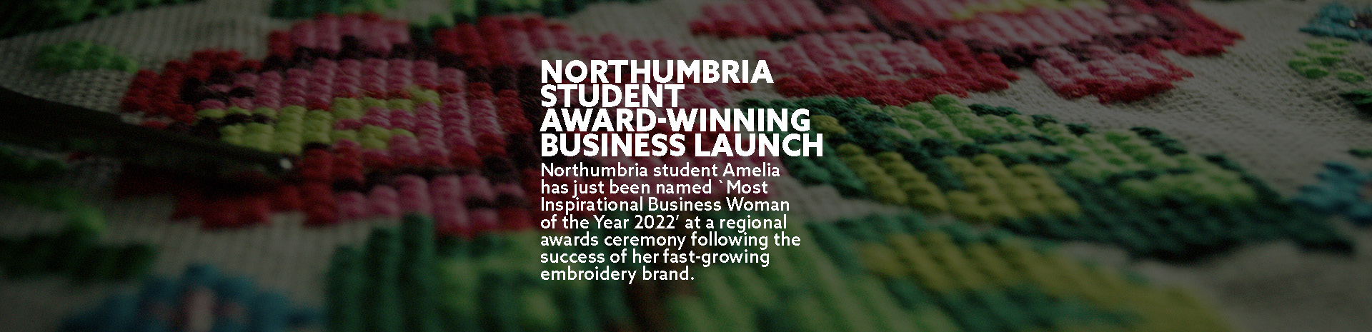 Northumbria student award-winning business launch