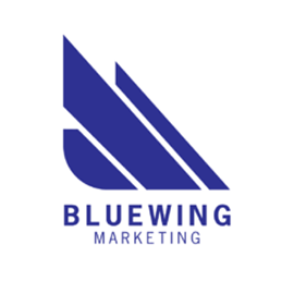 blue wing marketing logo