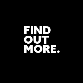Find out more text on a black background image