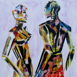 Painting of two bodies