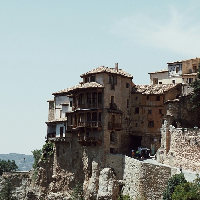 Cliff top housing in Cuenca, Spain