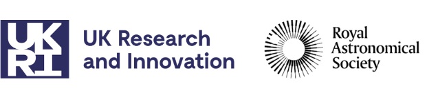 UK Research and Innovation & Royal Astronomical Society logos