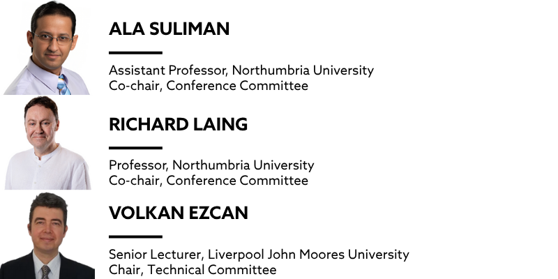 The members of the conference committee - Ala Suliman, Richard Laing and Volkan Ezran